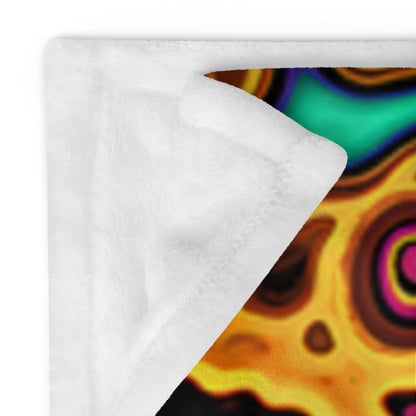 "Psycho Leopard" THROW BLANKET, 60″×80″, Product details