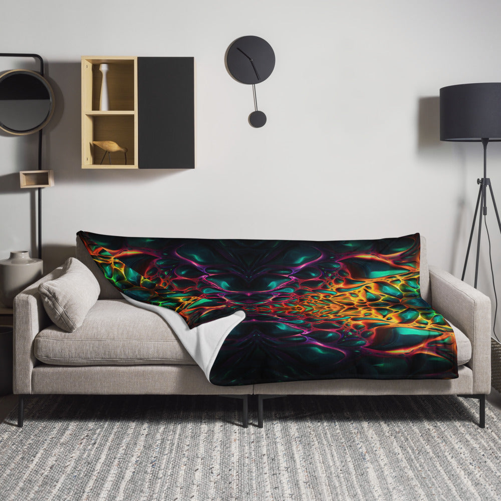 "The Dark Side" THROW BLANKET, 60″×80″, Lifestyle