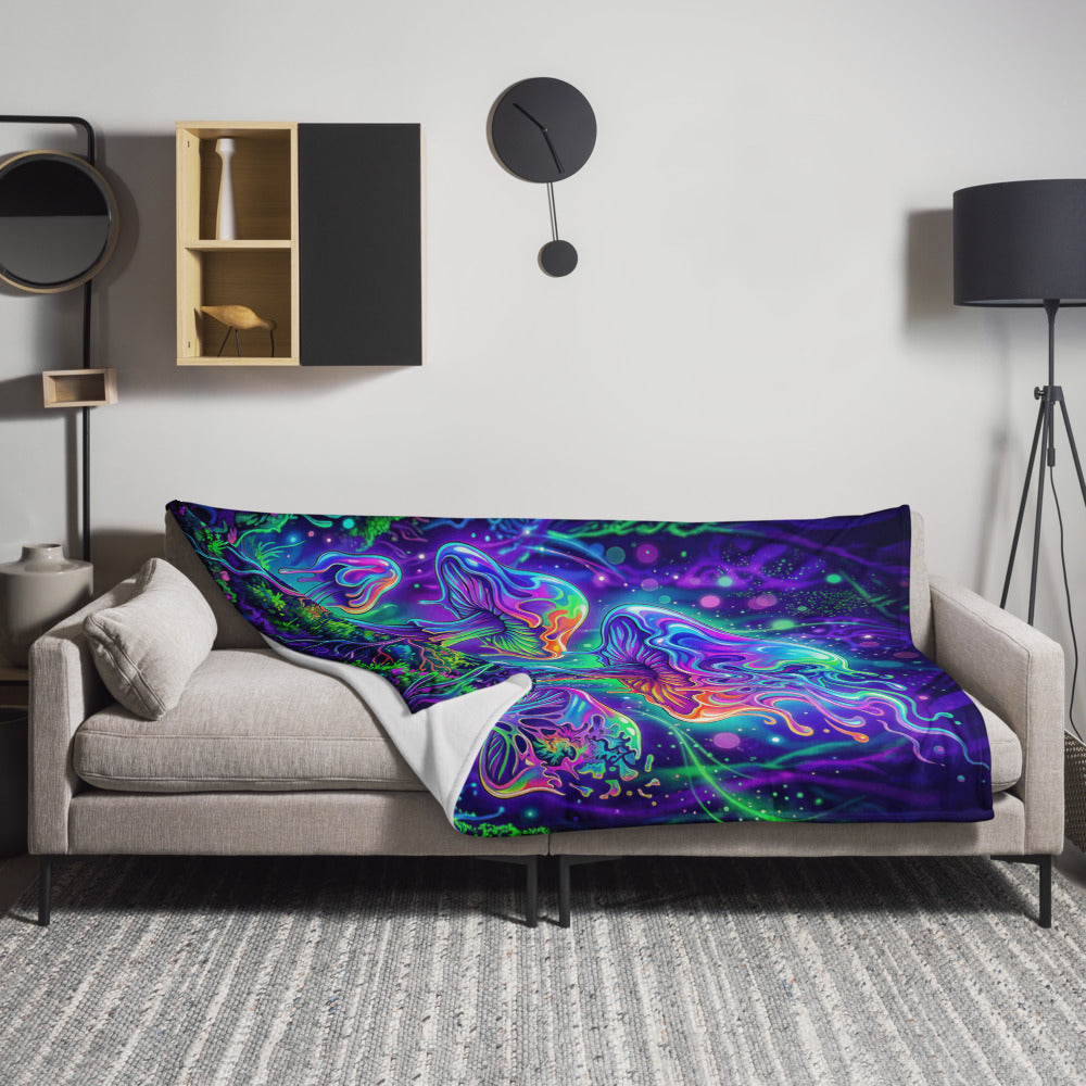 "Beyond Physical" THROW BLANKET, 60″×80″, Lifestyle