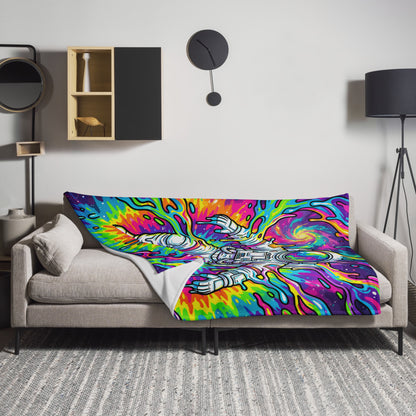 "Astro Burst" THROW BLANKET, 60″×80″, Lifestyle