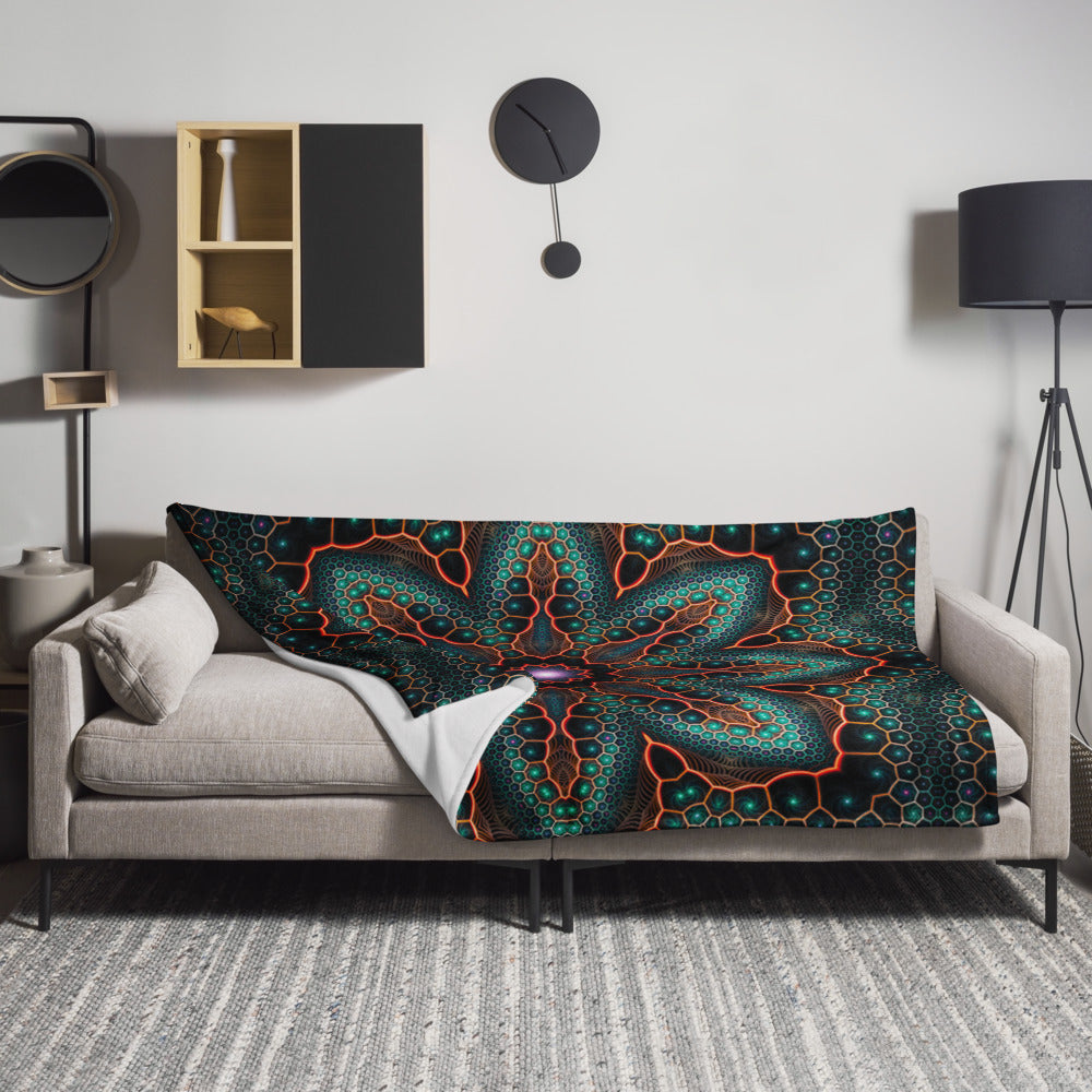 "Multiverse" THROW BLANKET, 60″×80″, Lifestyle