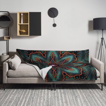 "Multiverse" THROW BLANKET, 60″×80″, Lifestyle