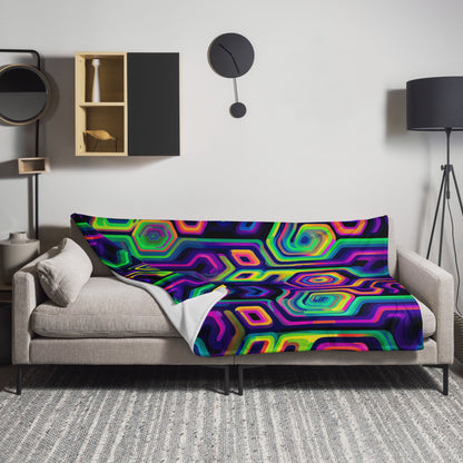 "Tripnotist" THROW BLANKET, 60″×80″, Lifestyle