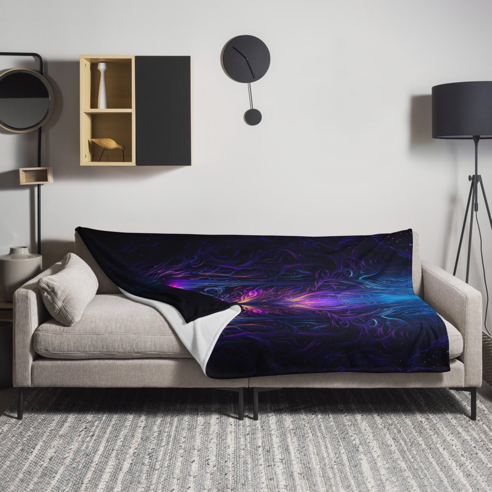 "Twilight Glow" THROW BLANKET, 60″×80″, Lifestyle
