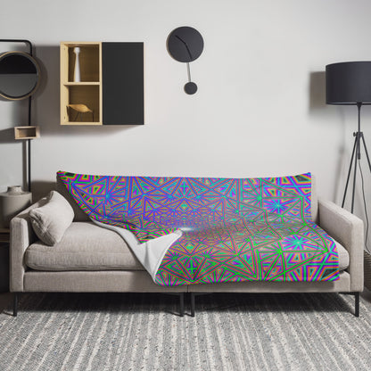 "Flower of Tron" THROW BLANKET, 60″×80″, Lifestyle