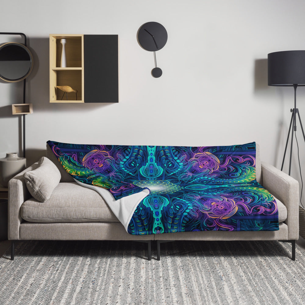 "Belladonna V2" THROW BLANKET, 60″×80″, Lifestyle