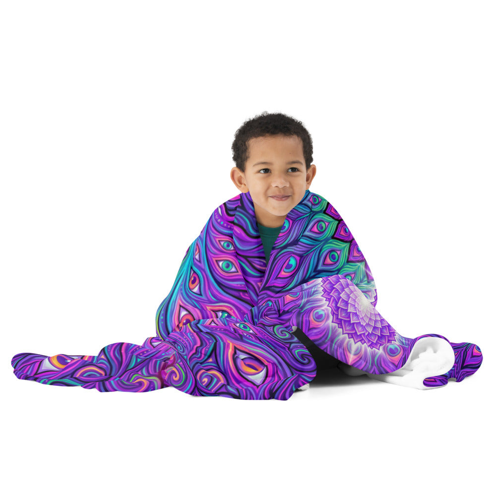 "Shamanic Emanation" THROW BLANKET, 60″×80″, Front