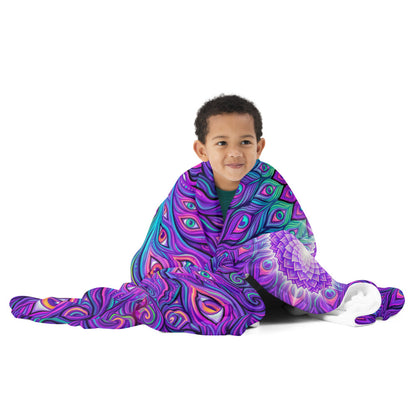 "Shamanic Emanation" THROW BLANKET, 60″×80″, Front