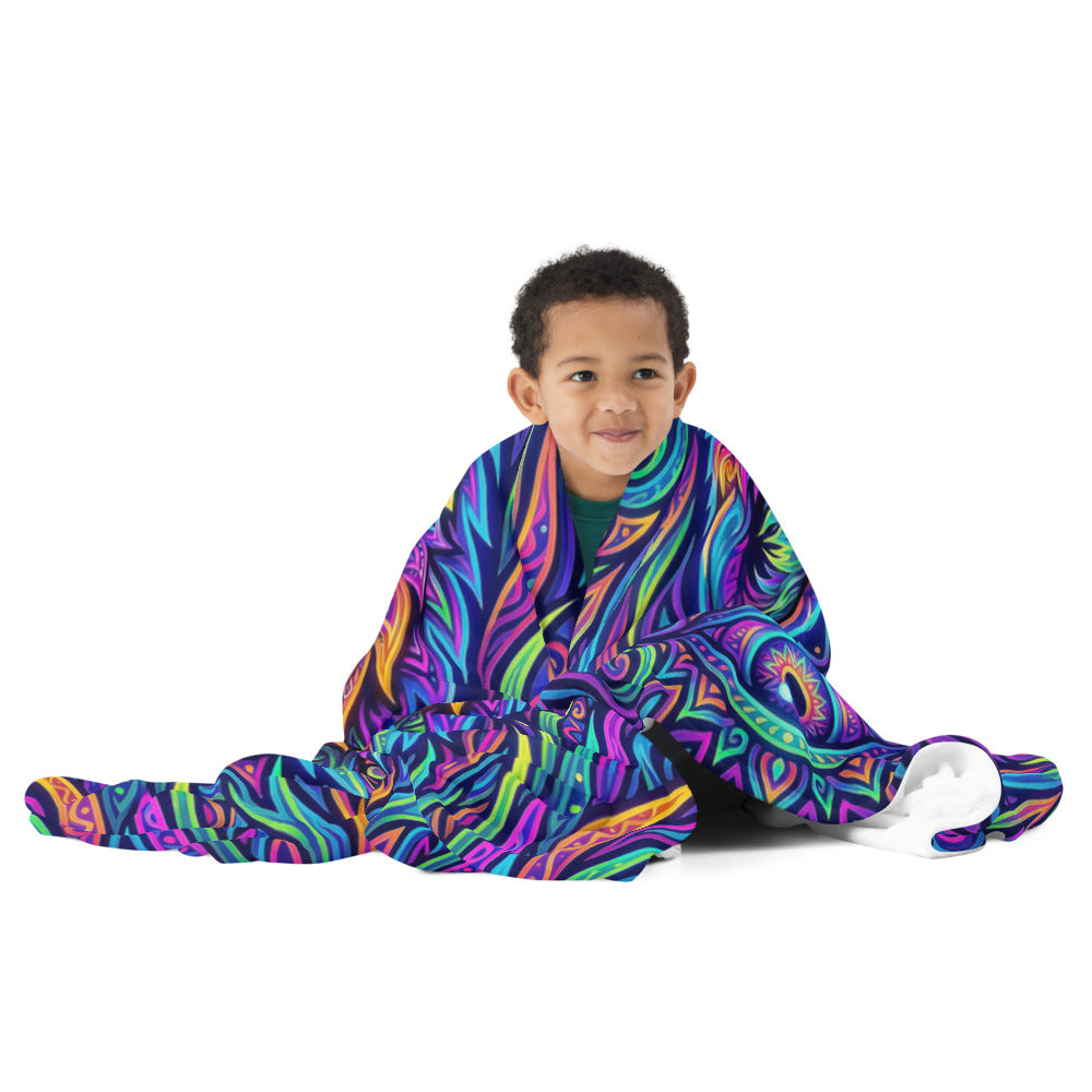"Watchful Eyes" THROW BLANKET, 60″×80″, Front