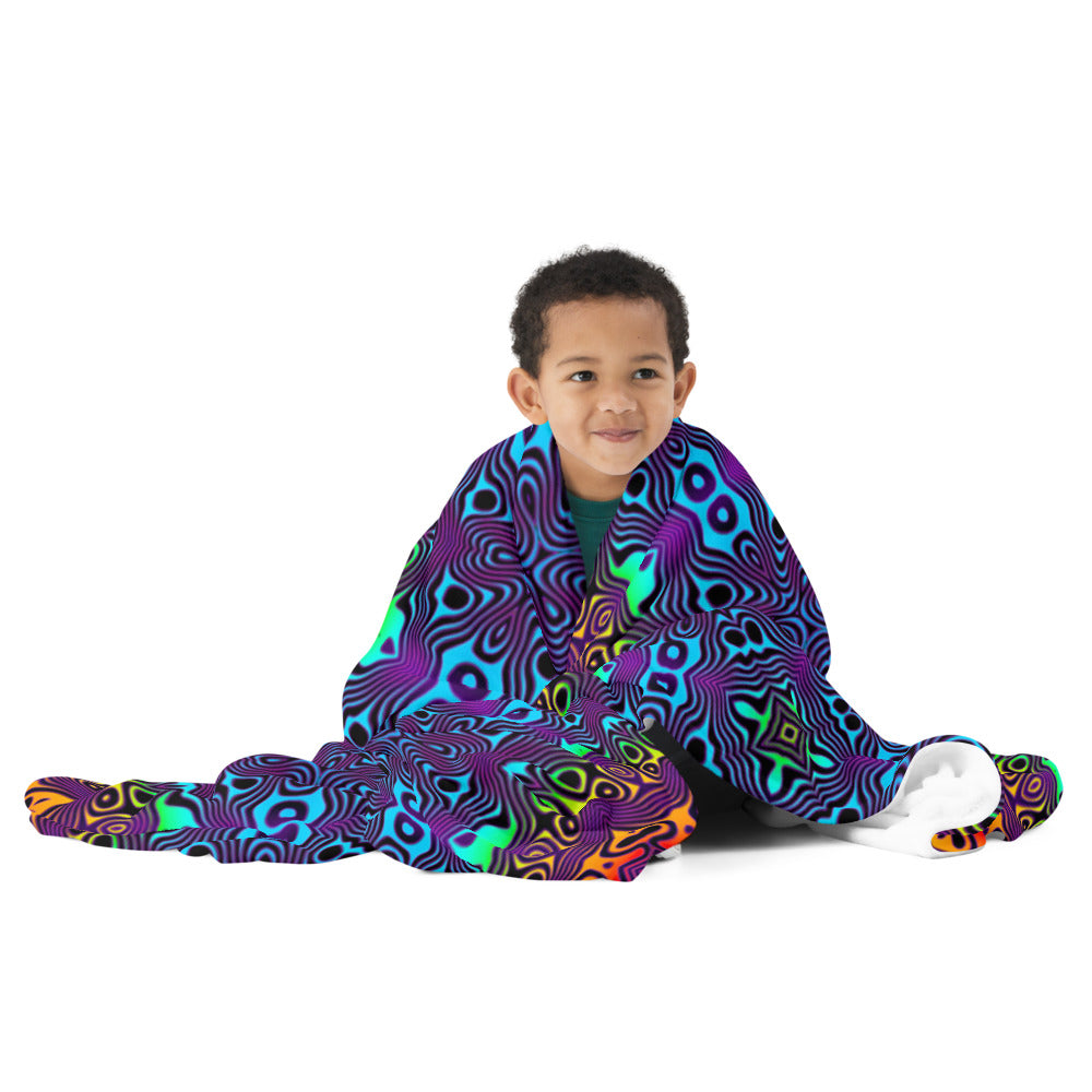 "Surf's Up" THROW BLANKET, 60″×80″, Front