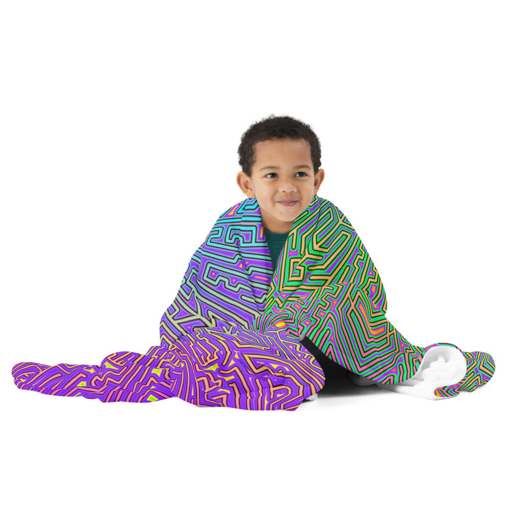 "Corteca V2" THROW BLANKET, 60″×80″, Front