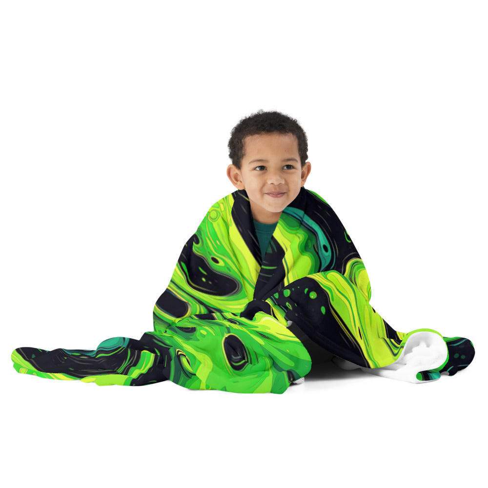 "Slimer" THROW BLANKET, 60″×80″, Front