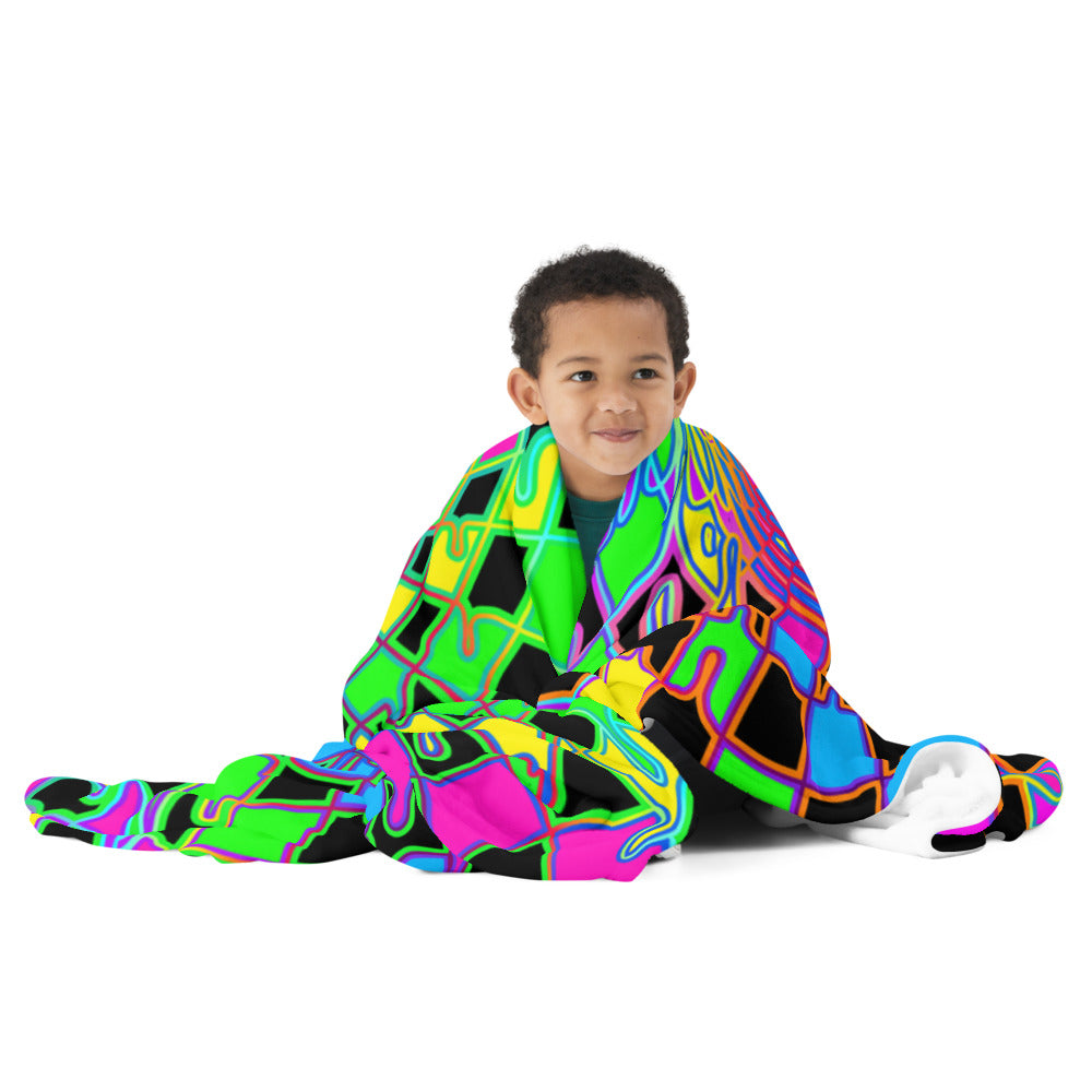 "Here We Go" THROW BLANKET, 60″×80″, Front