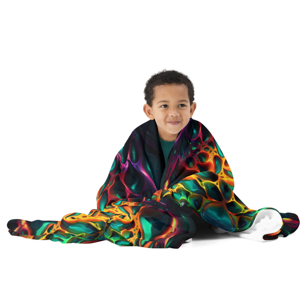 "The Dark Side" THROW BLANKET, 60″×80″, Front