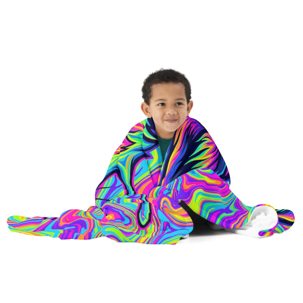 "Fox Hole" THROW BLANKET, 60″×80″, Front