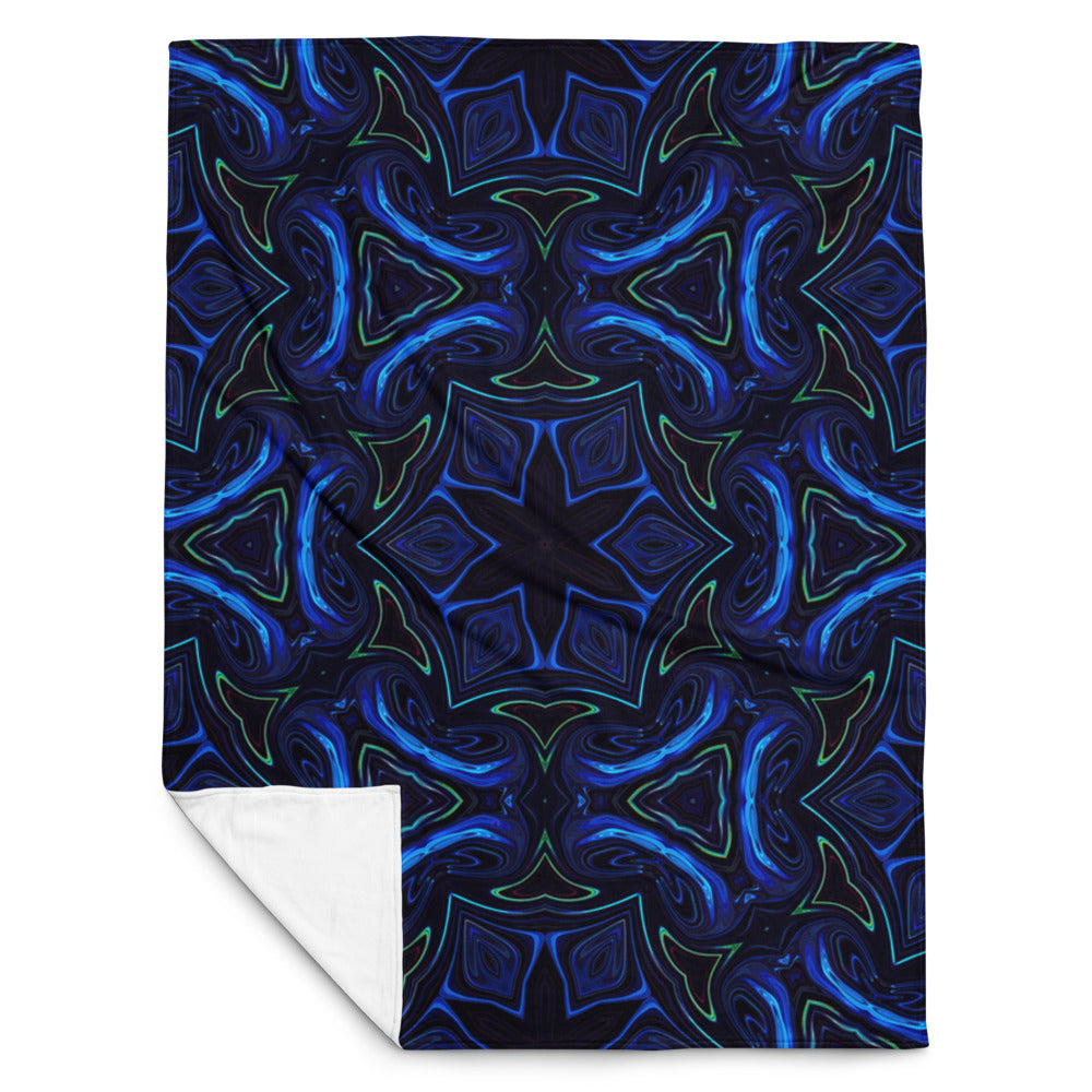 "Liquid Night" THROW BLANKET, 60″×80″, Front