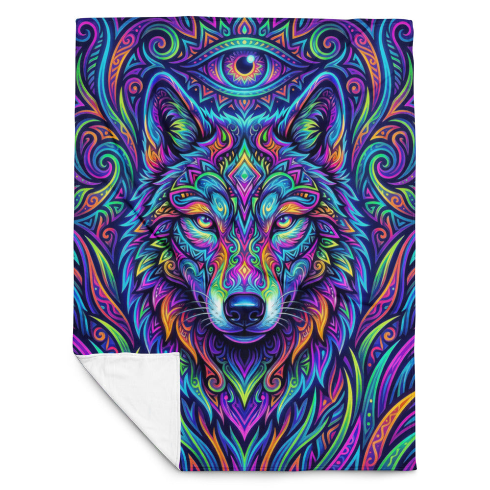 "Watchful Eyes" THROW BLANKET, 60″×80″, Front