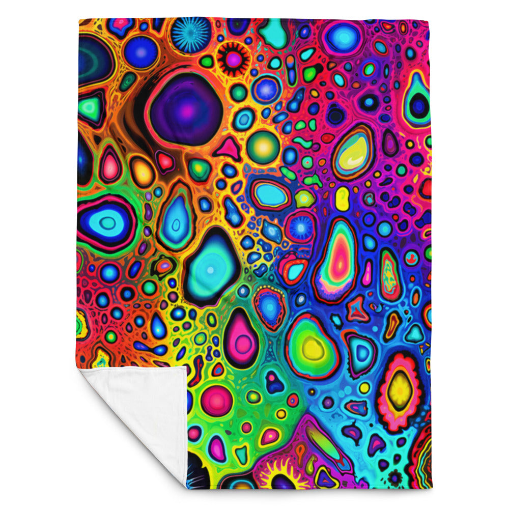 "Psycho Leopard" THROW BLANKET, 60″×80″, Front