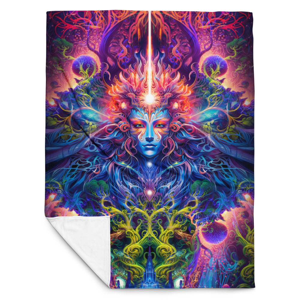 "The Sacred Vine" THROW BLANKET, 60″×80″, Front