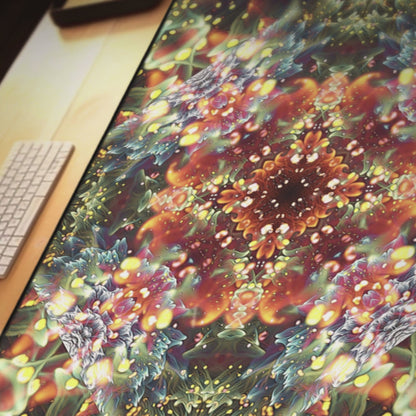 "Kaleidobloom" DESK MAT / MOUSE PAD (12x18)(12x22)(15.5x31)