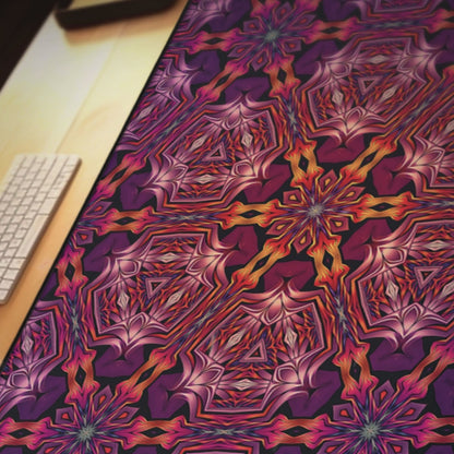 "Forged In Neon" DESK MAT / MOUSE PAD (12x18)(12x22)(15.5x31)
