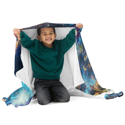 Another front view of the "Polaris" throw blanket