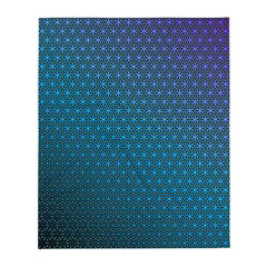 "Blue Flower of Life Pattern" THROW BLANKET