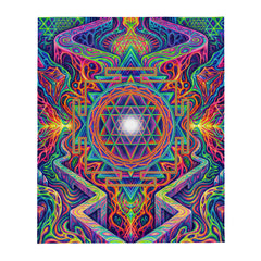 "Oh My Sri Yantra" THROW BLANKET