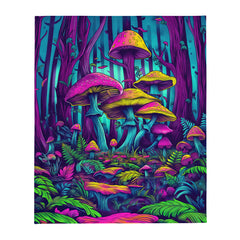 "Mushroom Forest" THROW BLANKET