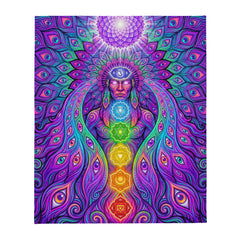 "Shamanic Emanation" THROW BLANKET