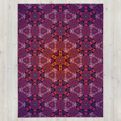 "Forged In Neon" THROW BLANKET