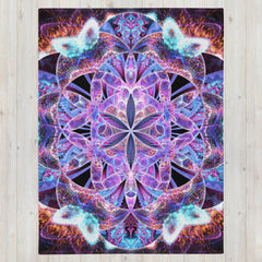 "Flower of Life Mandala" THROW BLANKET