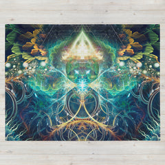 "Blossom" - Psychedelic Flower THROW BLANKET