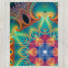 "Free Your Mind (Fibonacci Spiral)" THROW BLANKET