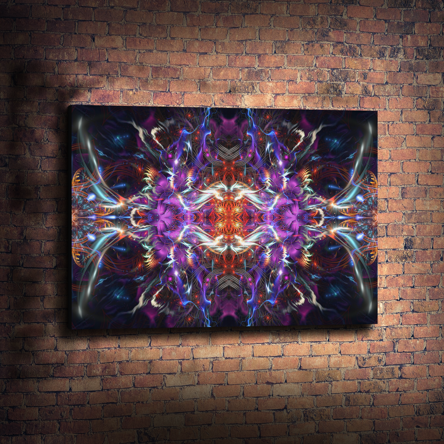 "Dragon Heart" - Psychedelic Fractal CANVAS