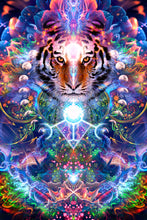 Load image into Gallery viewer, &quot;Hunter&#39;s Moon&quot; - Tiger &amp; Moon Canvas