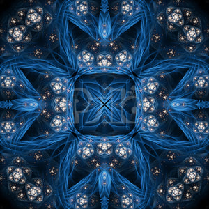 "Inner Sanctum" - Fractal Mandala Canvas
