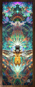 "To Bee or Not to Bee" - Psychedelic Honey Bee YOGA MAT