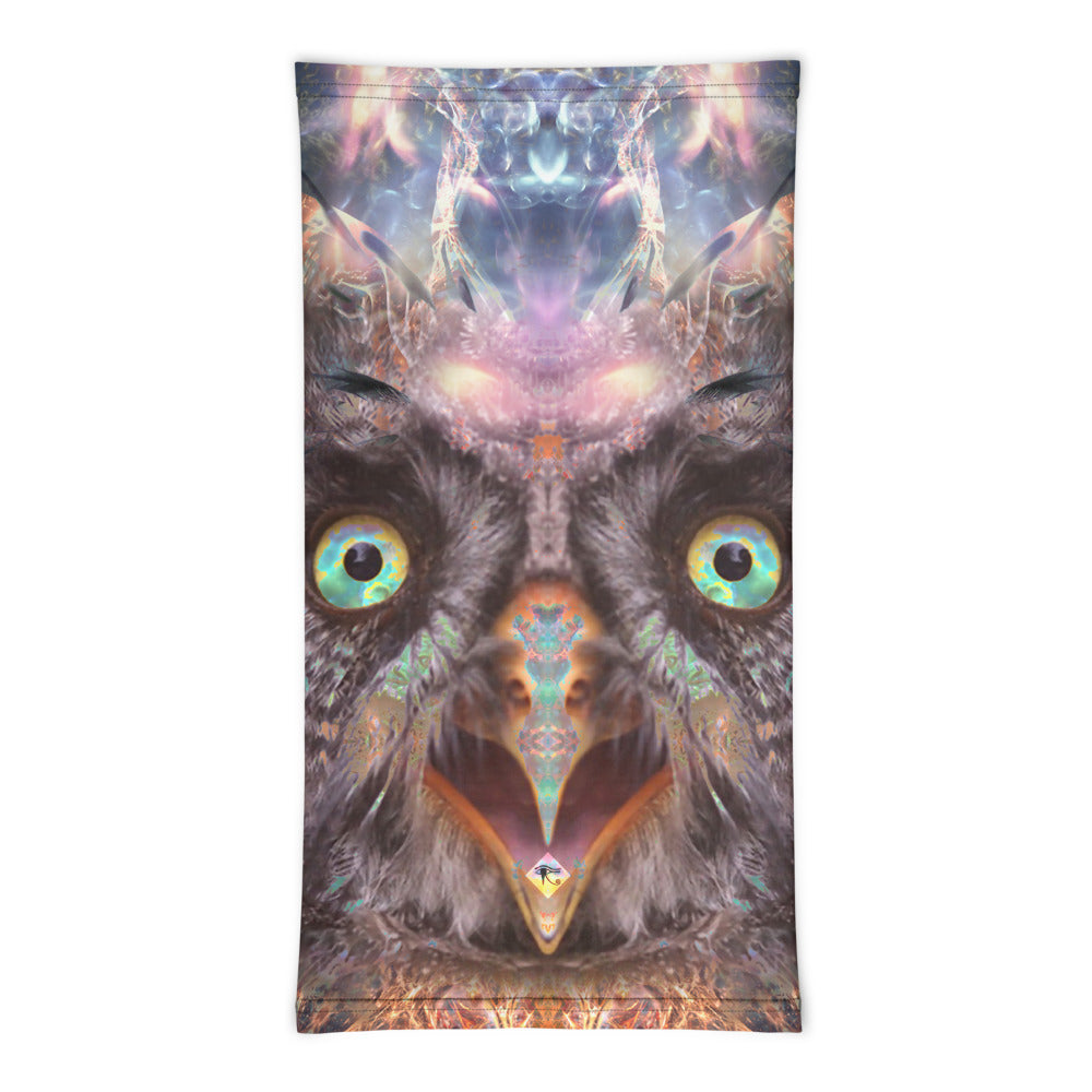 "Complete Awareness" - Tripping Owl FACE MASK / GAITER