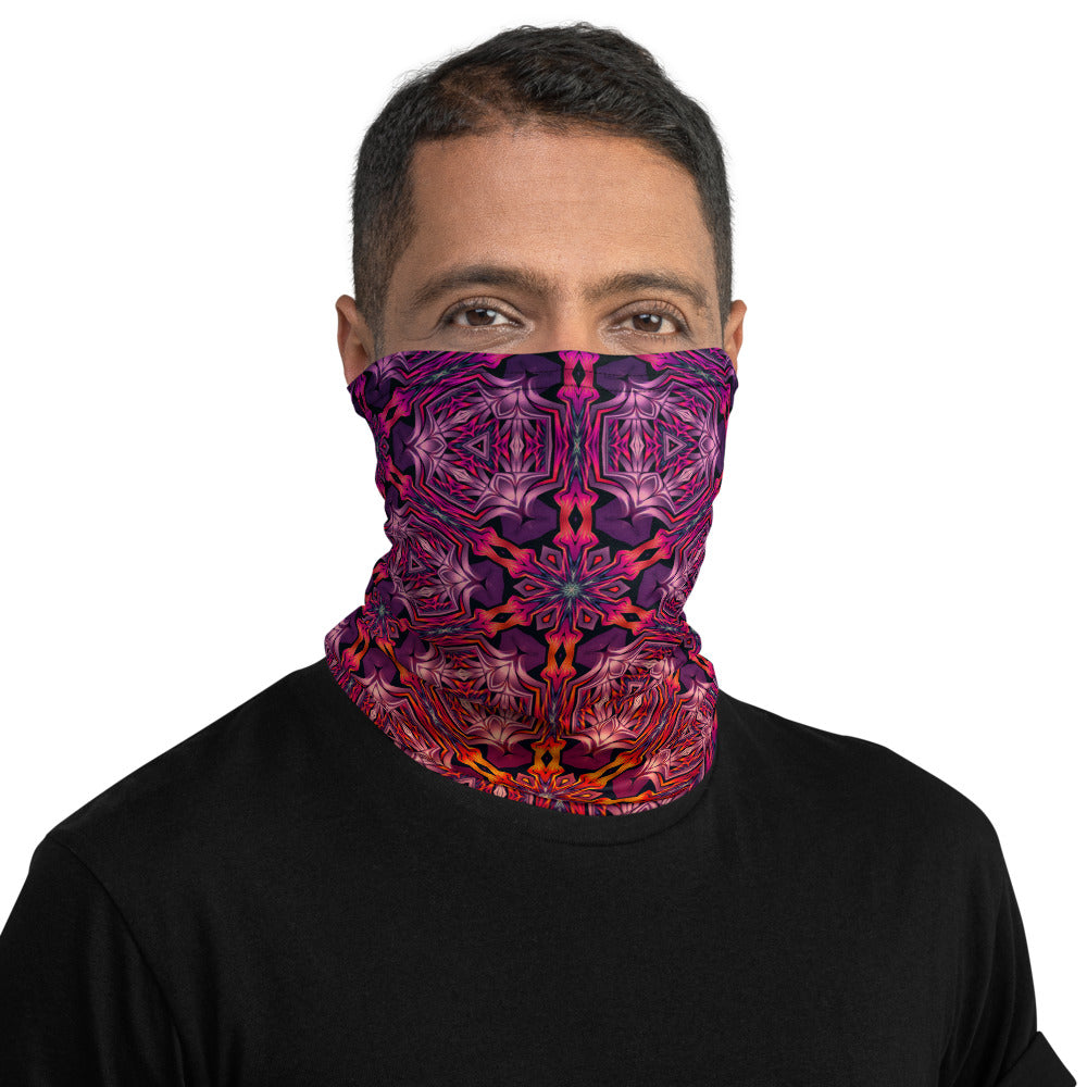 "Forged In Neon" - Psychedelic Pattern FACE MASK / GAITER