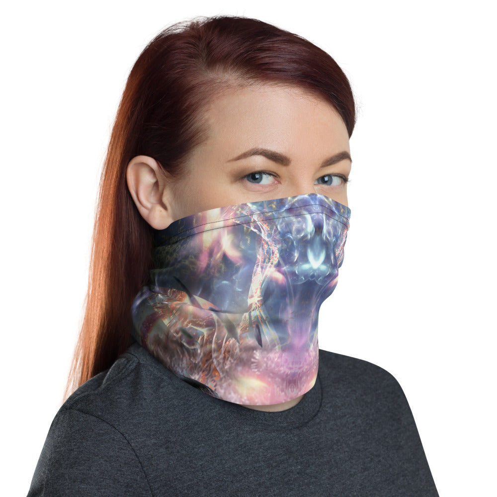 "Complete Awareness" - Tripping Owl FACE MASK / GAITER