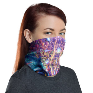 "Peekaboo" - Psychedelic Owl Face Mask / Gaiter