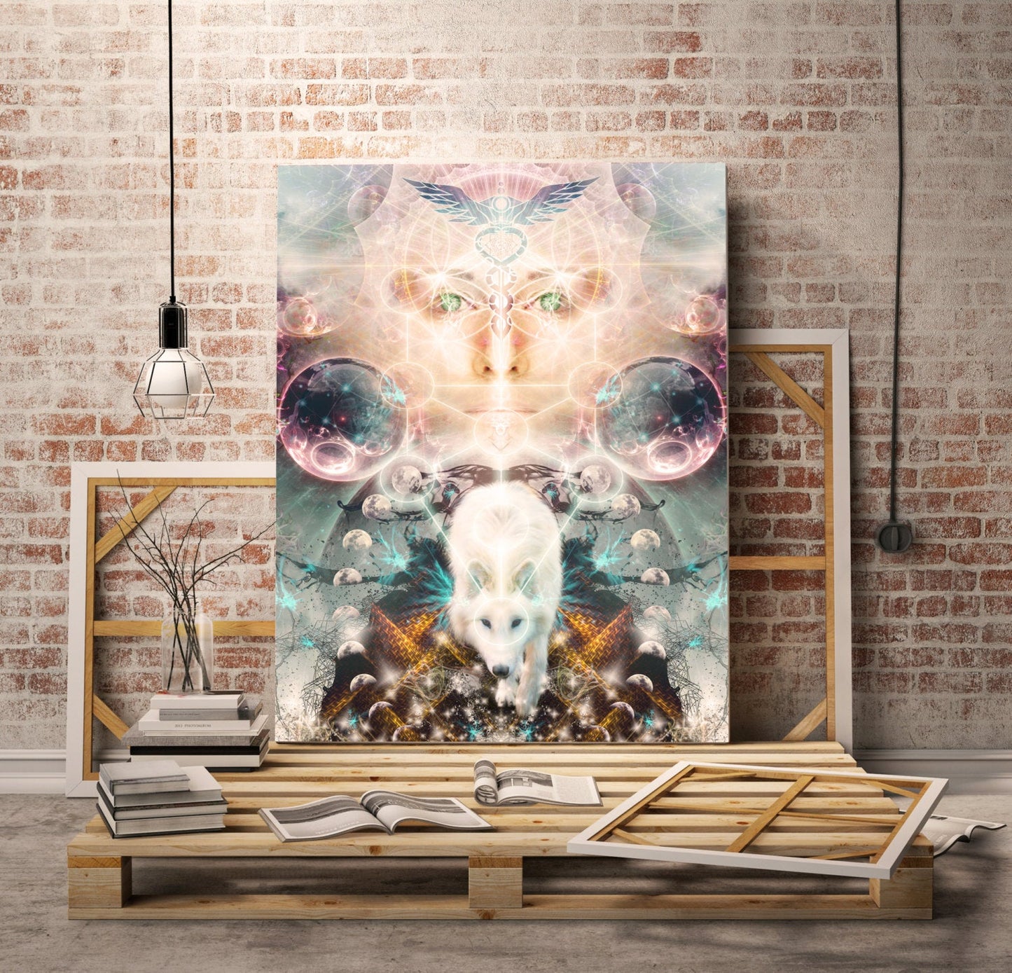 "Protector of Light" - Wolf CANVAS