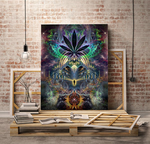 "Heightened Stroll" - Marijuana Canvas