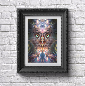 "Complete Awareness" - Trippy Owl POSTER